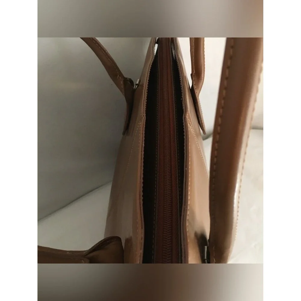 Gianni Chiarini Firenze Giuditta EUC Italian Made Tan Cognac Leather Tote
